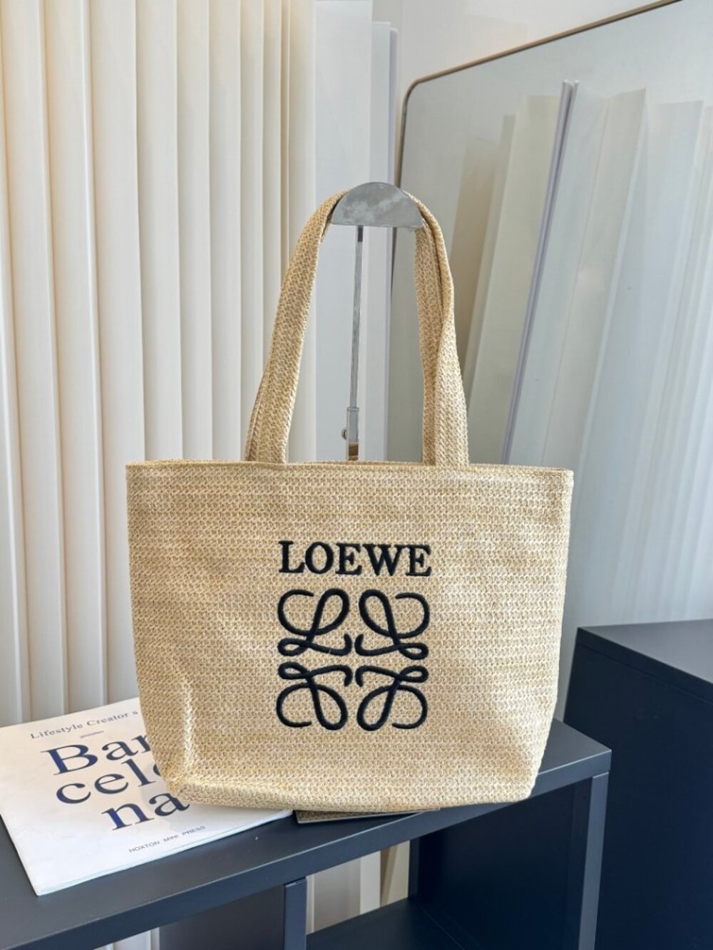 👑LOEWE👑 straw bag, size 29x30cm